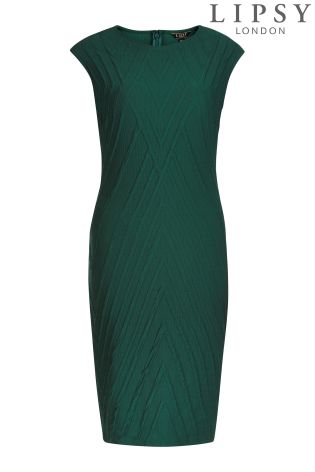 Lipsy Chevron Ripple Bodycon Dress